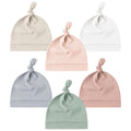 Konssy 6-Pack Newborn Knot Beanie Hats for 0–6 Months