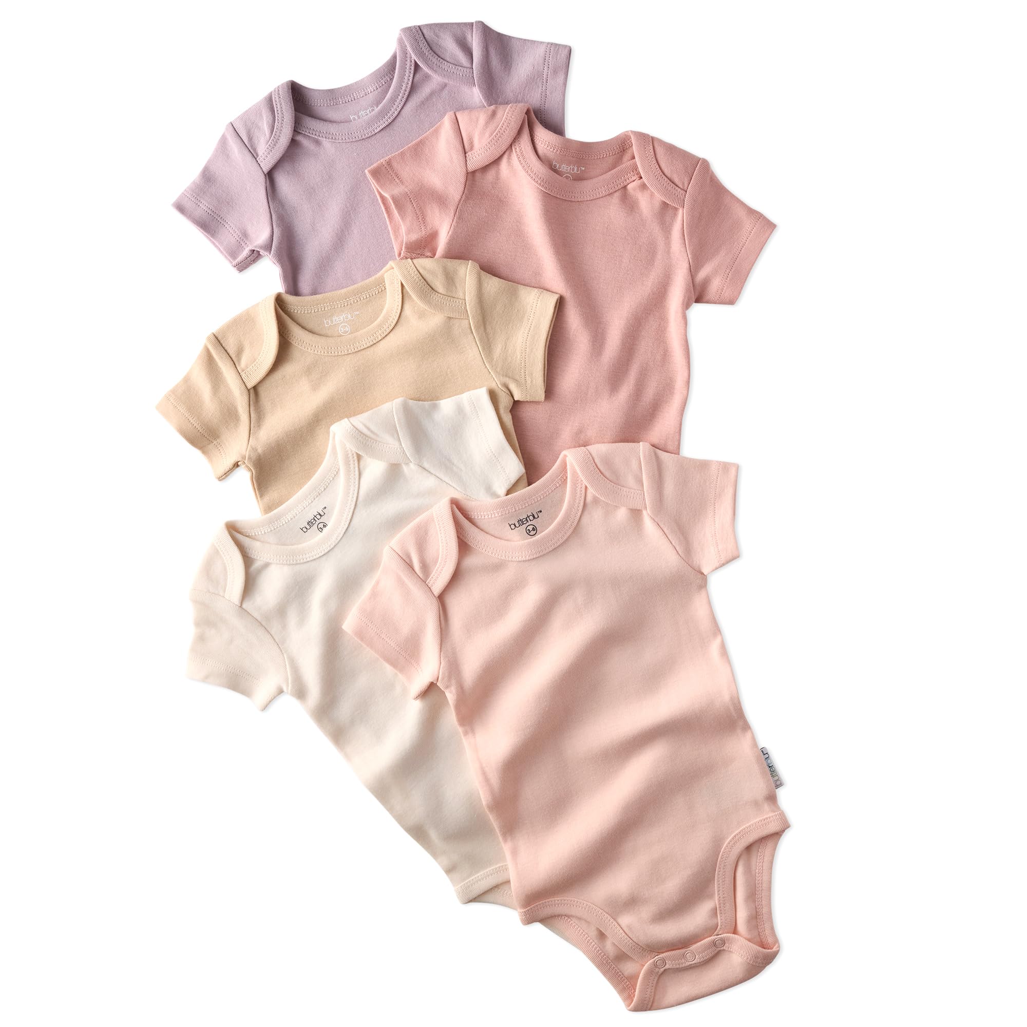 Butterblu Avery 5/10-Pack Organic Cotton Baby Bodysuits