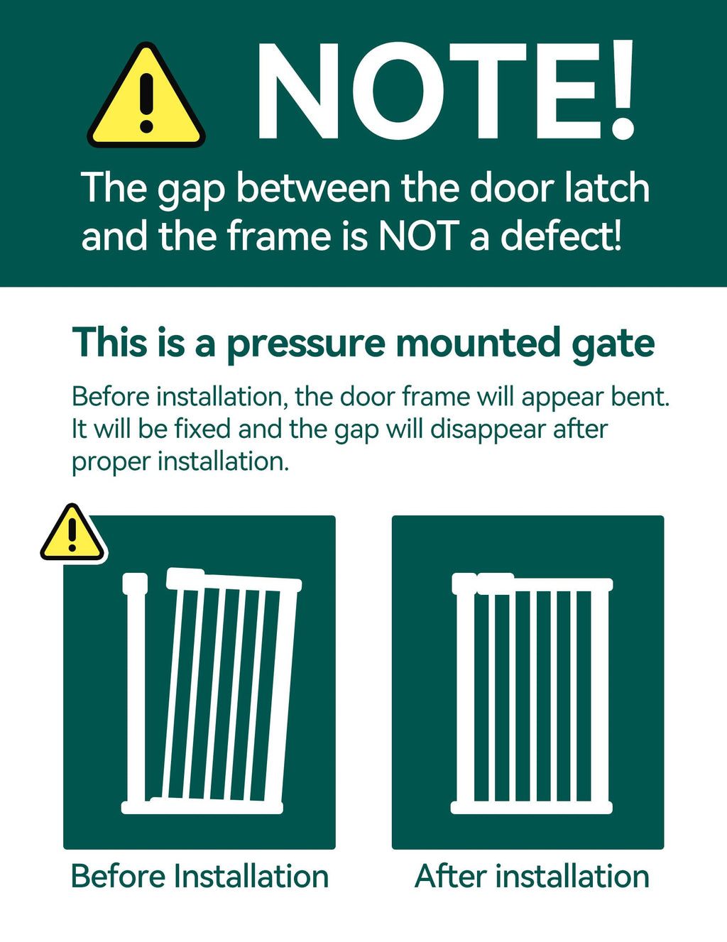 Babelio Auto-Close Baby Gate for Doorways and Stairs