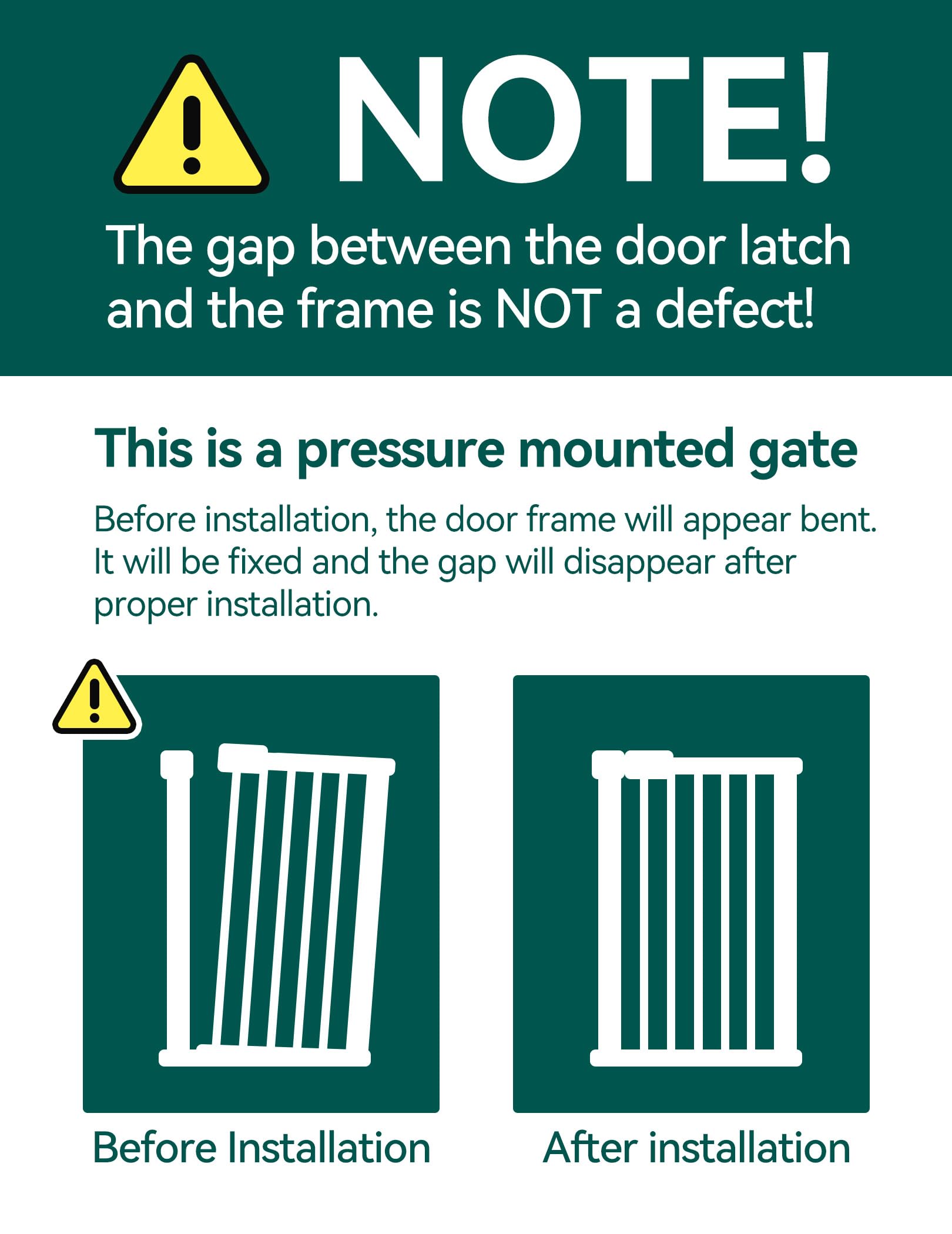 Babelio Auto-Close Baby Gate for Doorways and Stairs