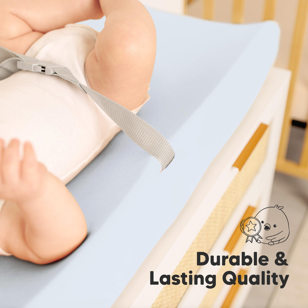 2-Pack Organic Cotton Changing Pad Covers for Babies