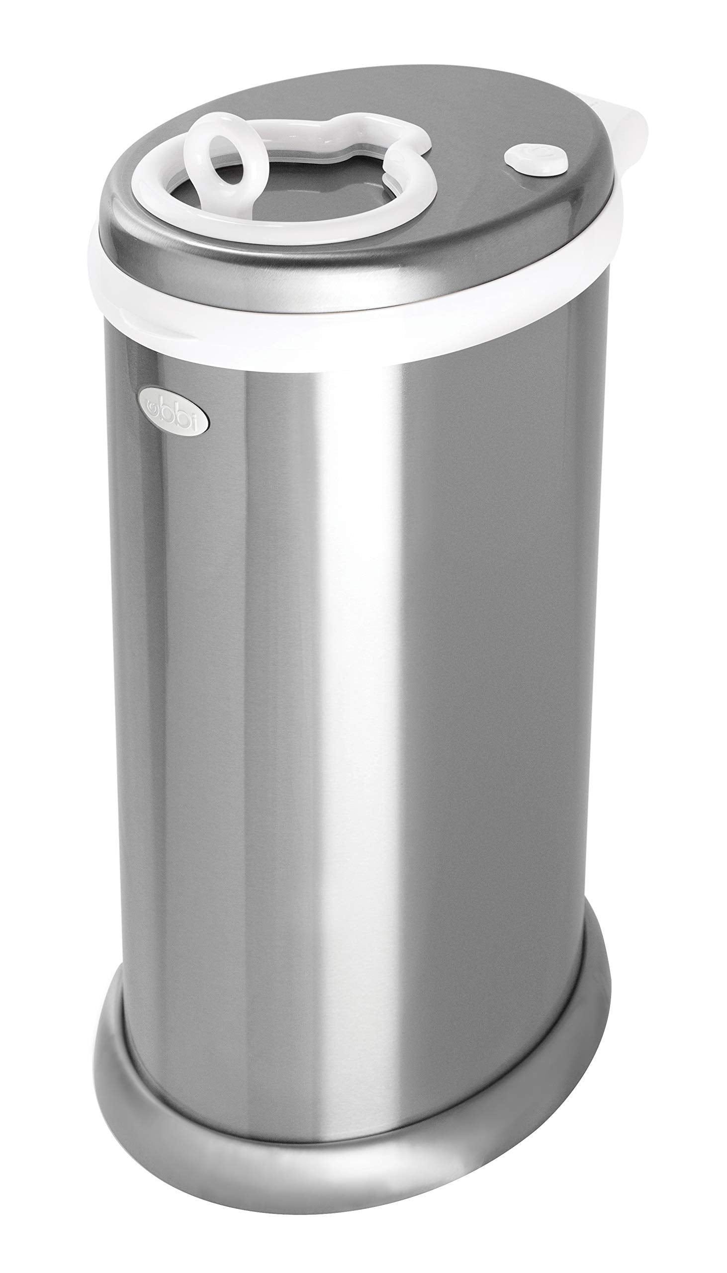 Ubbi Steel Odor-Locking Diaper Pail with Standard Bags