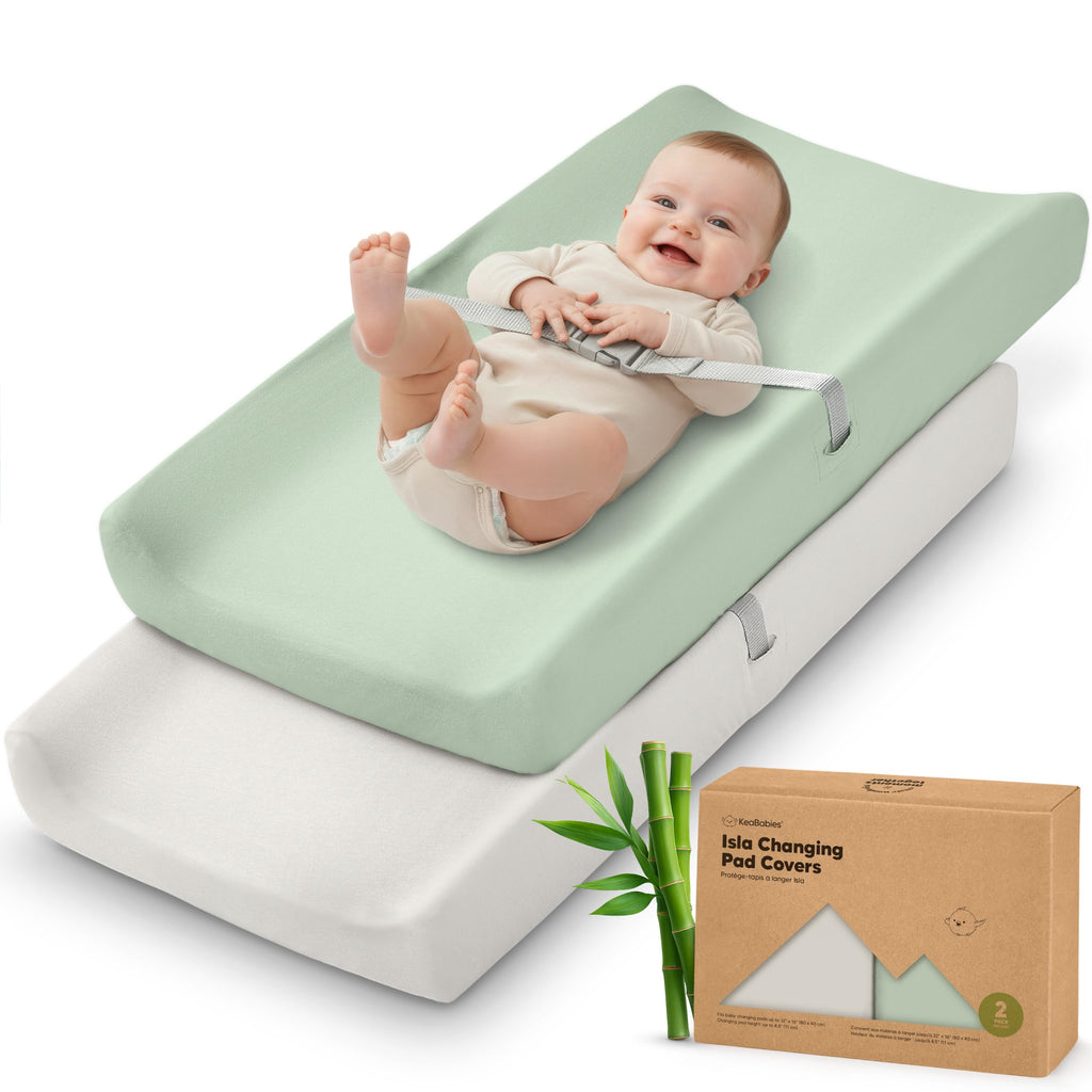 2-Pack Organic Cotton Changing Pad Covers for Babies
