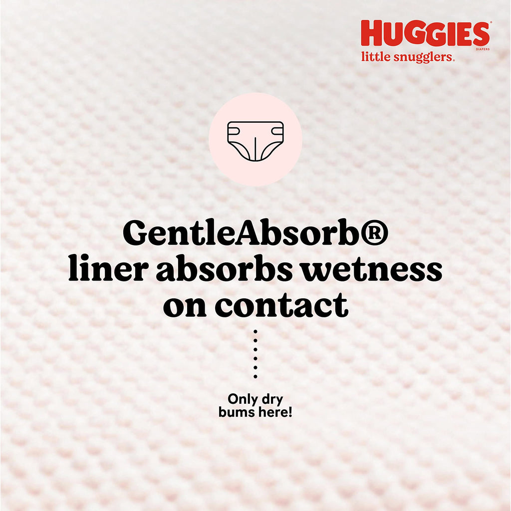 Huggies Little Snugglers Newborn Diapers, 62 Count