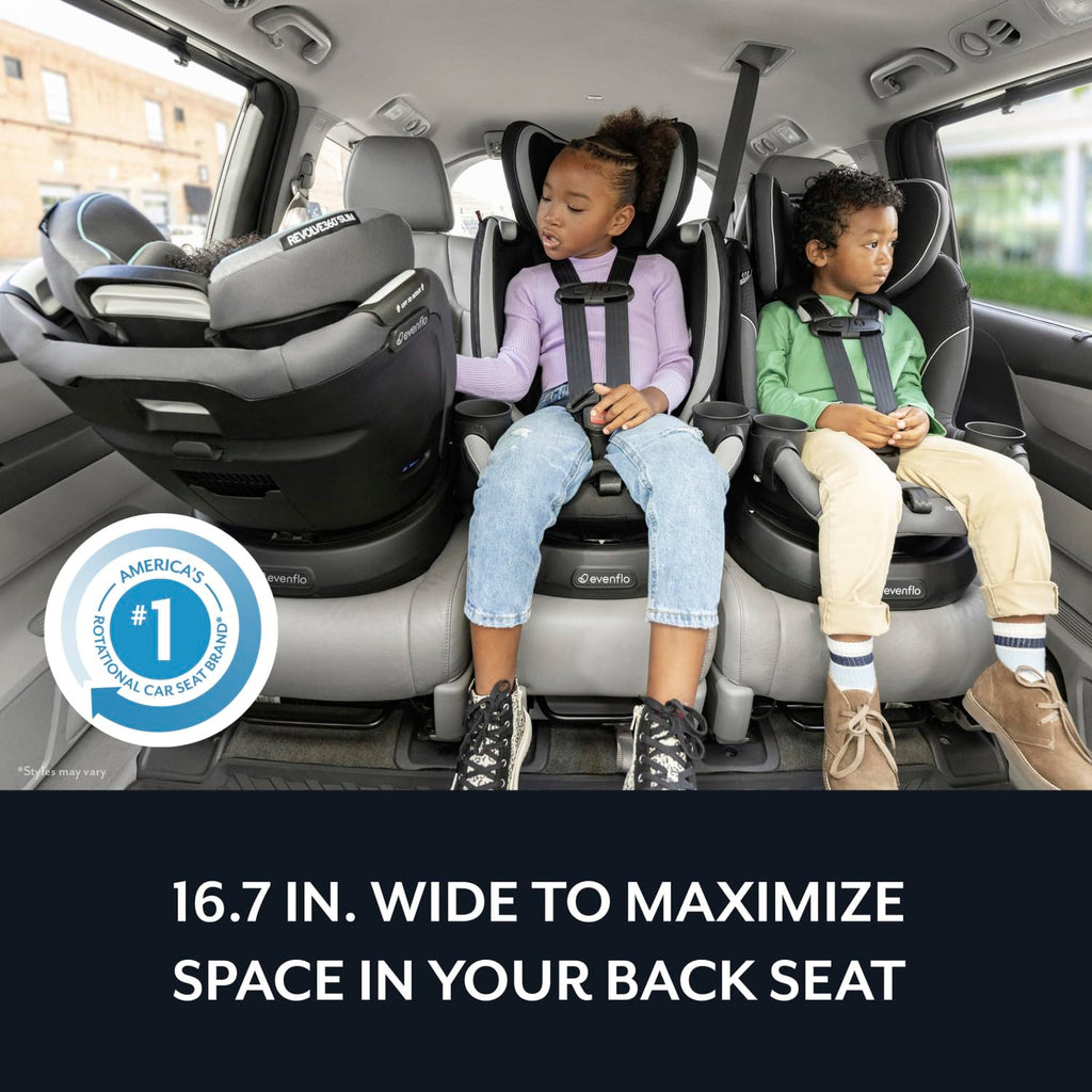 Evenflo Revolve360 Slim 2-in-1 Rotating Car Seat for Baby