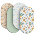 Soft Fitted Baby Bassinet Sheets with Snug Elastic Fit