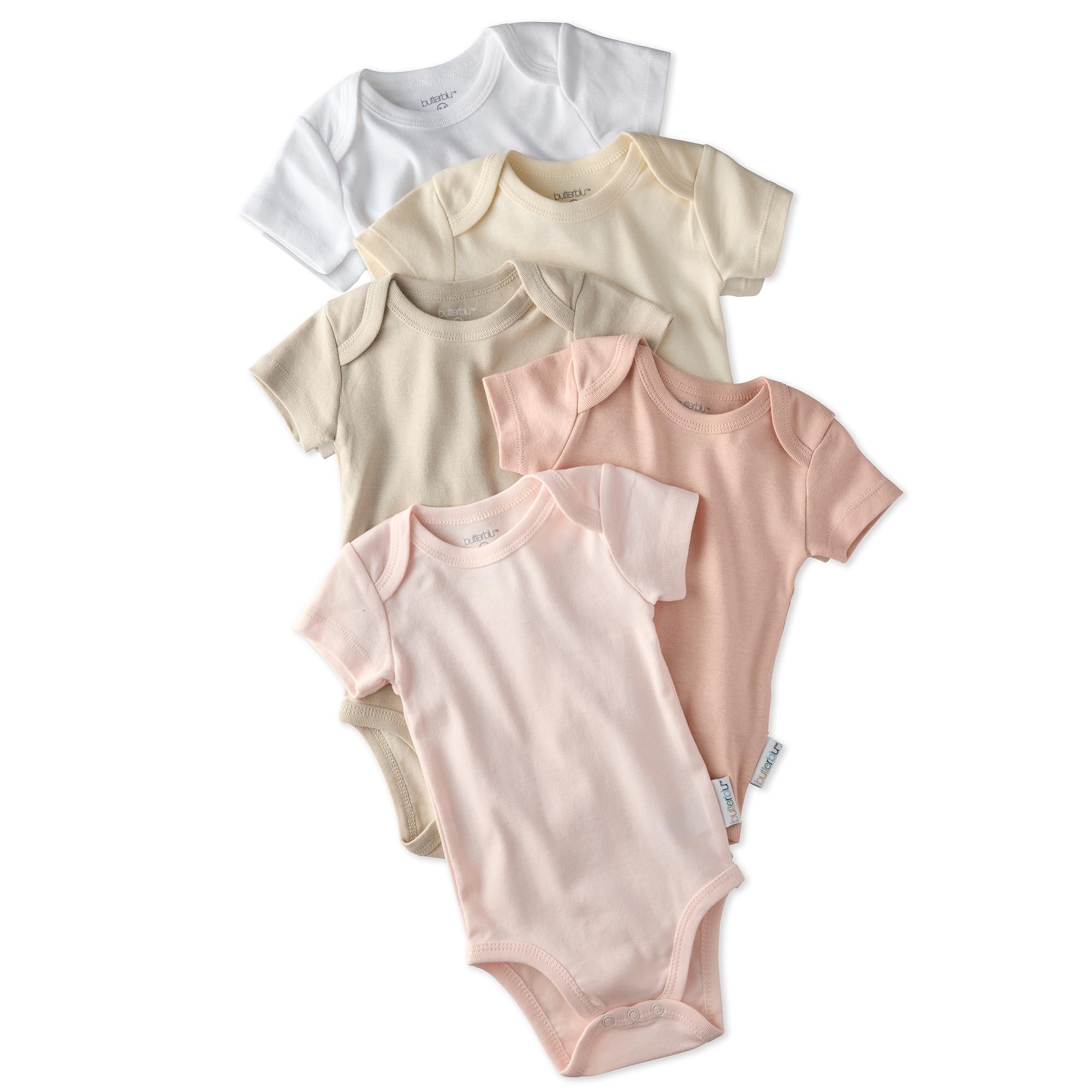 Butterblu Avery 5/10-Pack Organic Cotton Baby Bodysuits
