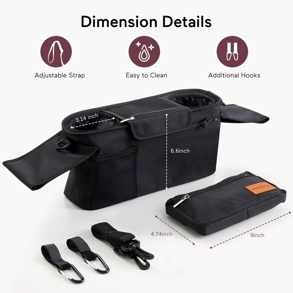 Momcozy Universal Stroller Organizer and Caddy