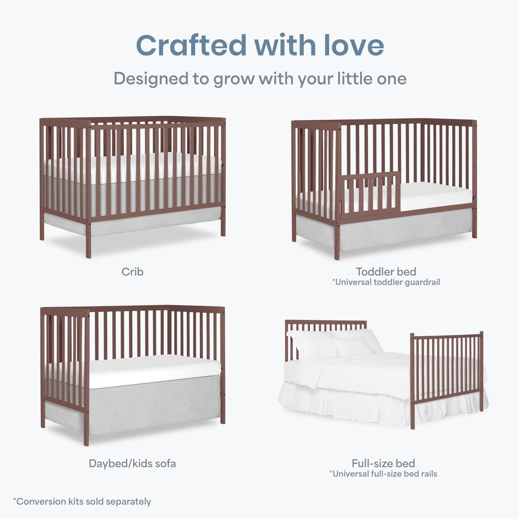 Dream On Me Synergy 5-in-1 Convertible Full-Size Crib