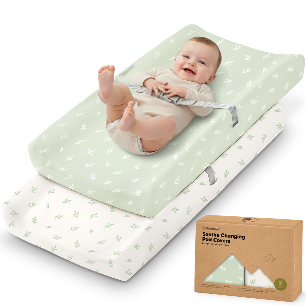 2-Pack Organic Cotton Changing Pad Covers for Babies