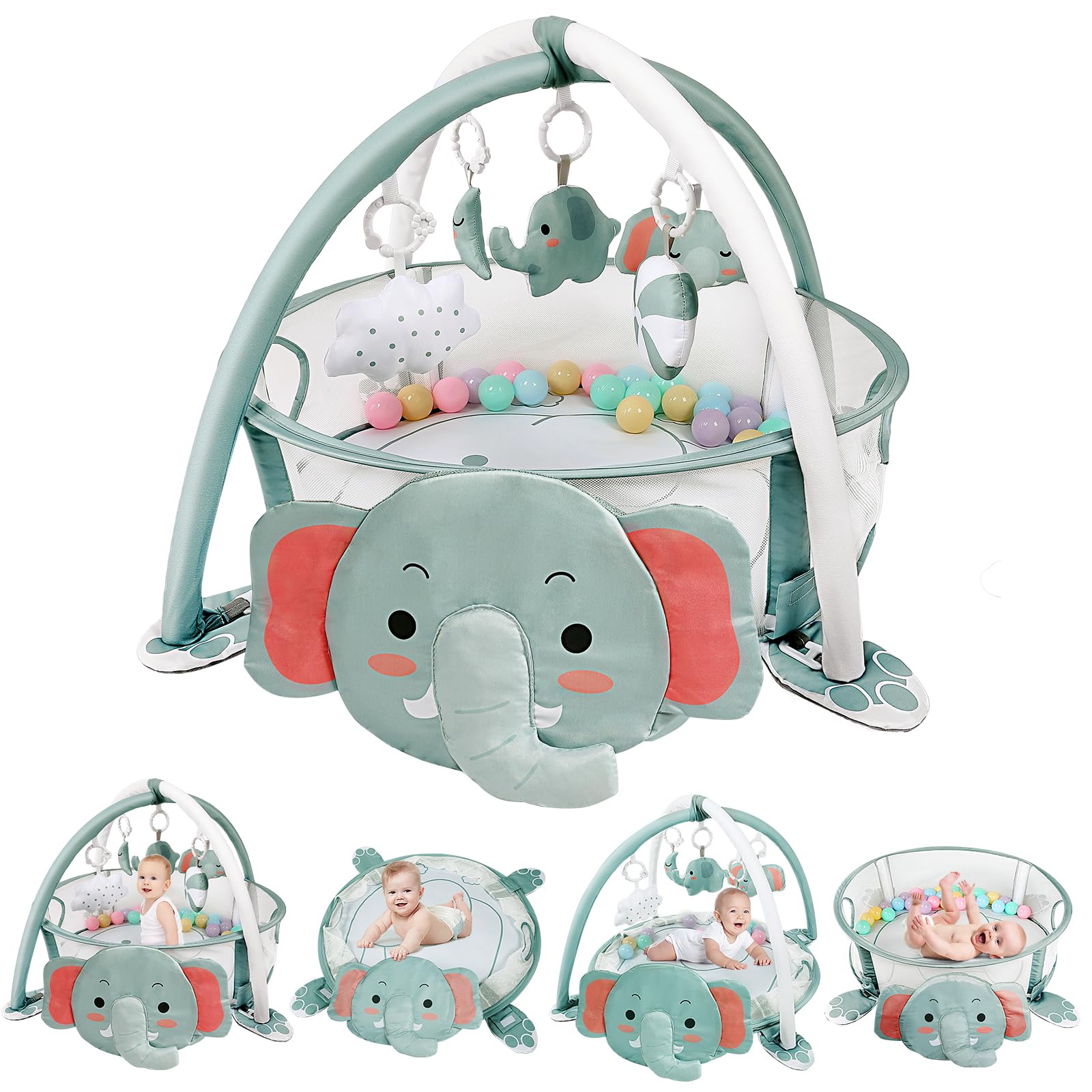 Dearlomum Piano Baby Play Gym and Tummy Time Mat