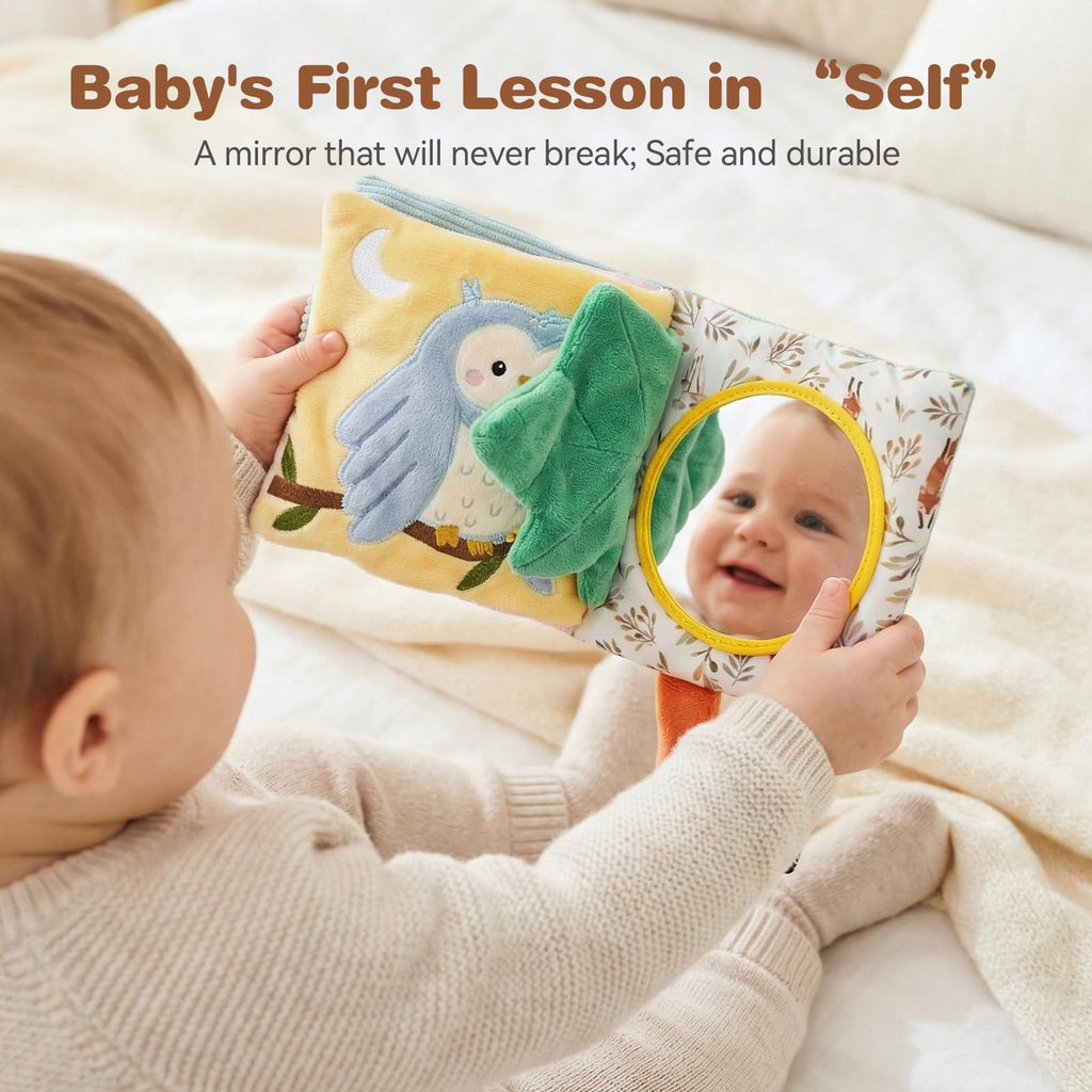 Macabaka Montessori Sensory Soft Book for Babies 0–12 Months
