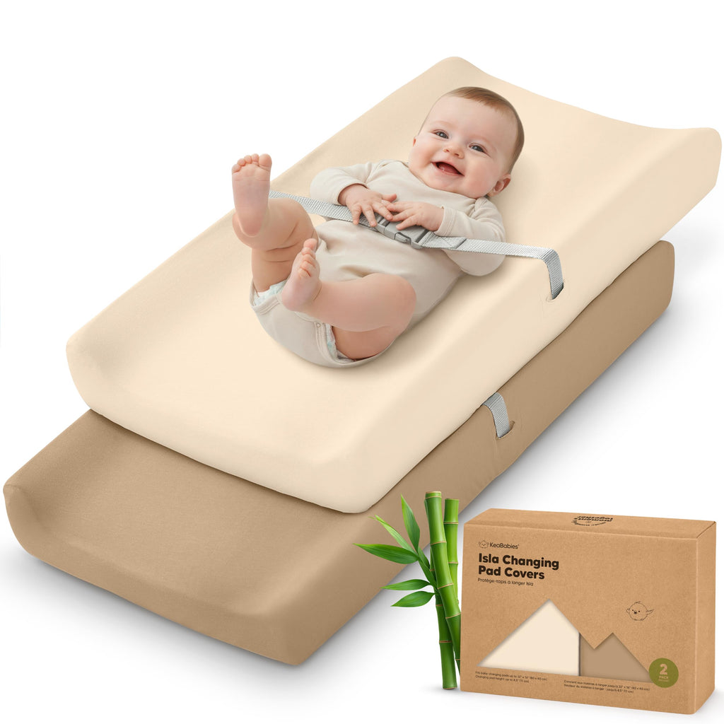 2-Pack Organic Cotton Changing Pad Covers for Babies