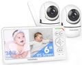 HelloBaby 6-Inch Split-Screen Monitor with Dual Cameras