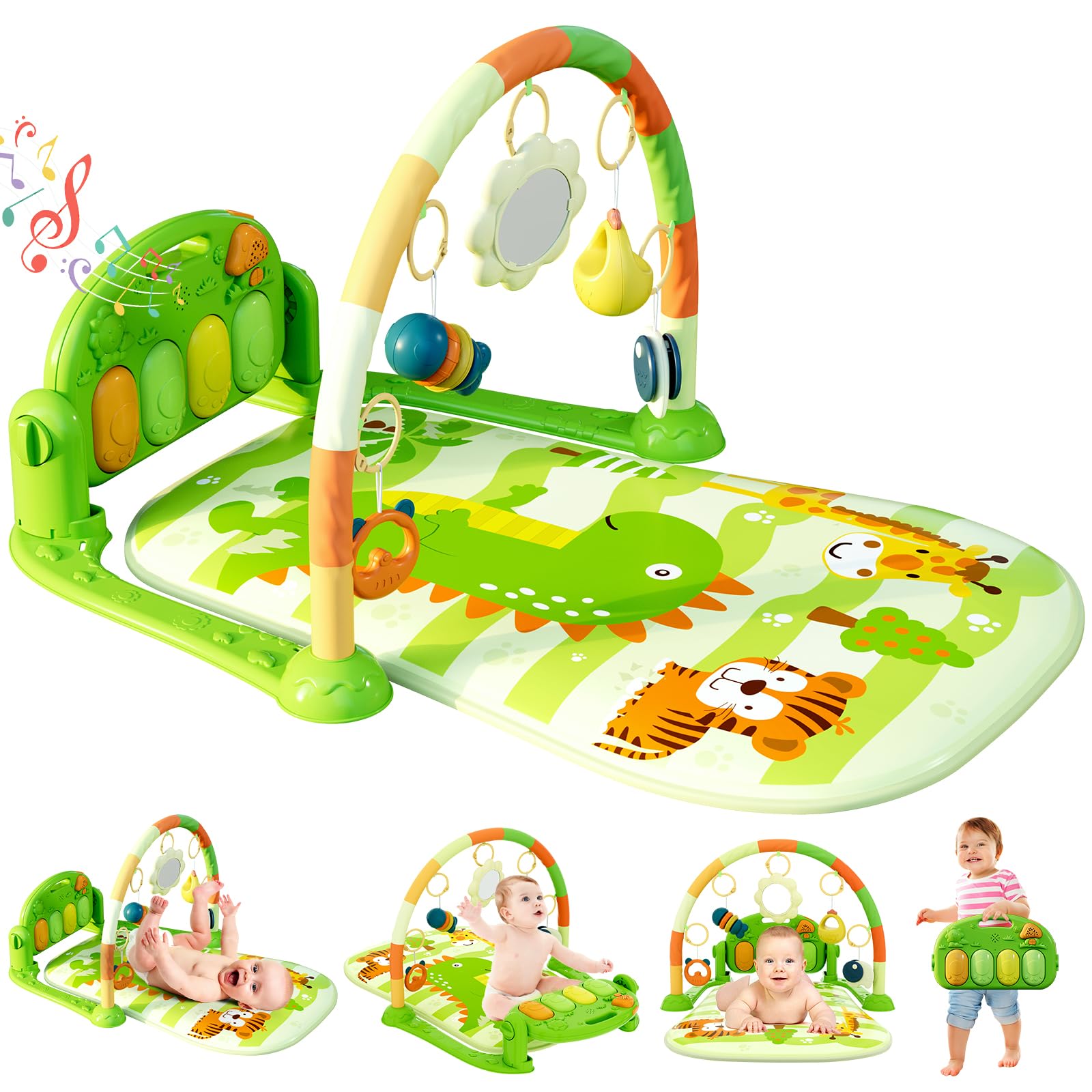 Dearlomum Piano Baby Play Gym and Tummy Time Mat