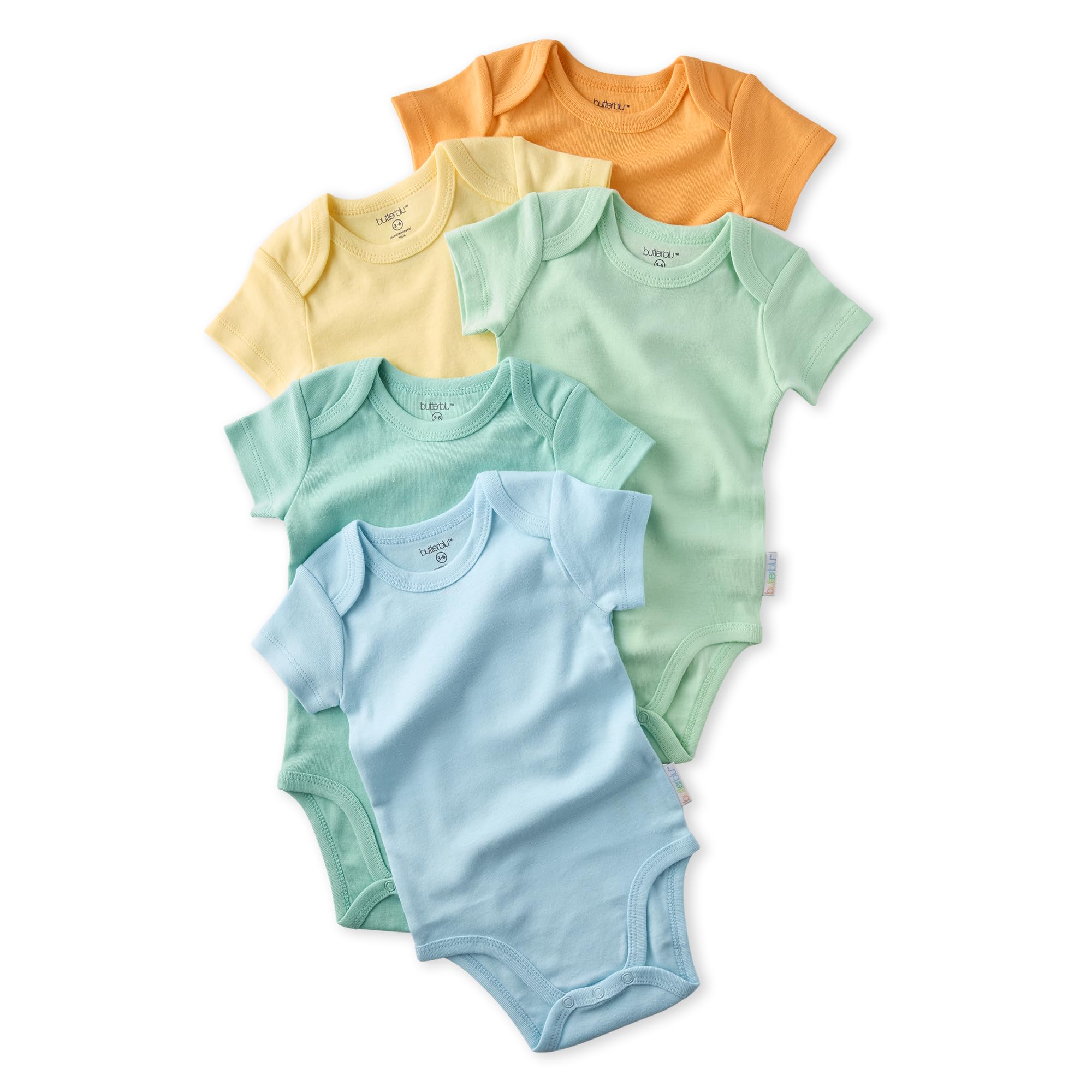 Butterblu Avery 5/10-Pack Organic Cotton Baby Bodysuits
