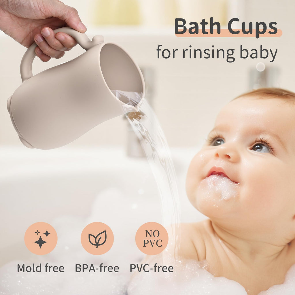 Soft Silicone Baby Bath Rinse Cup for Hair Washing