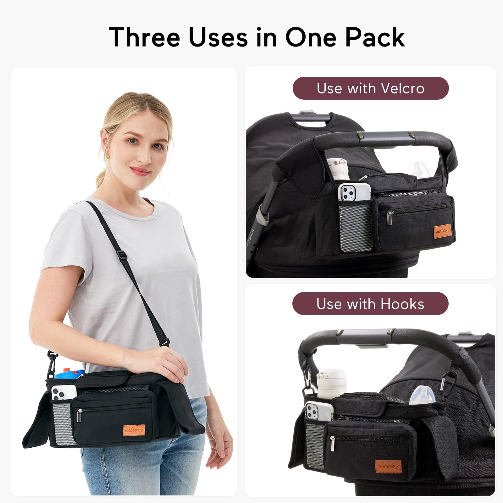 Momcozy Universal Stroller Organizer and Caddy