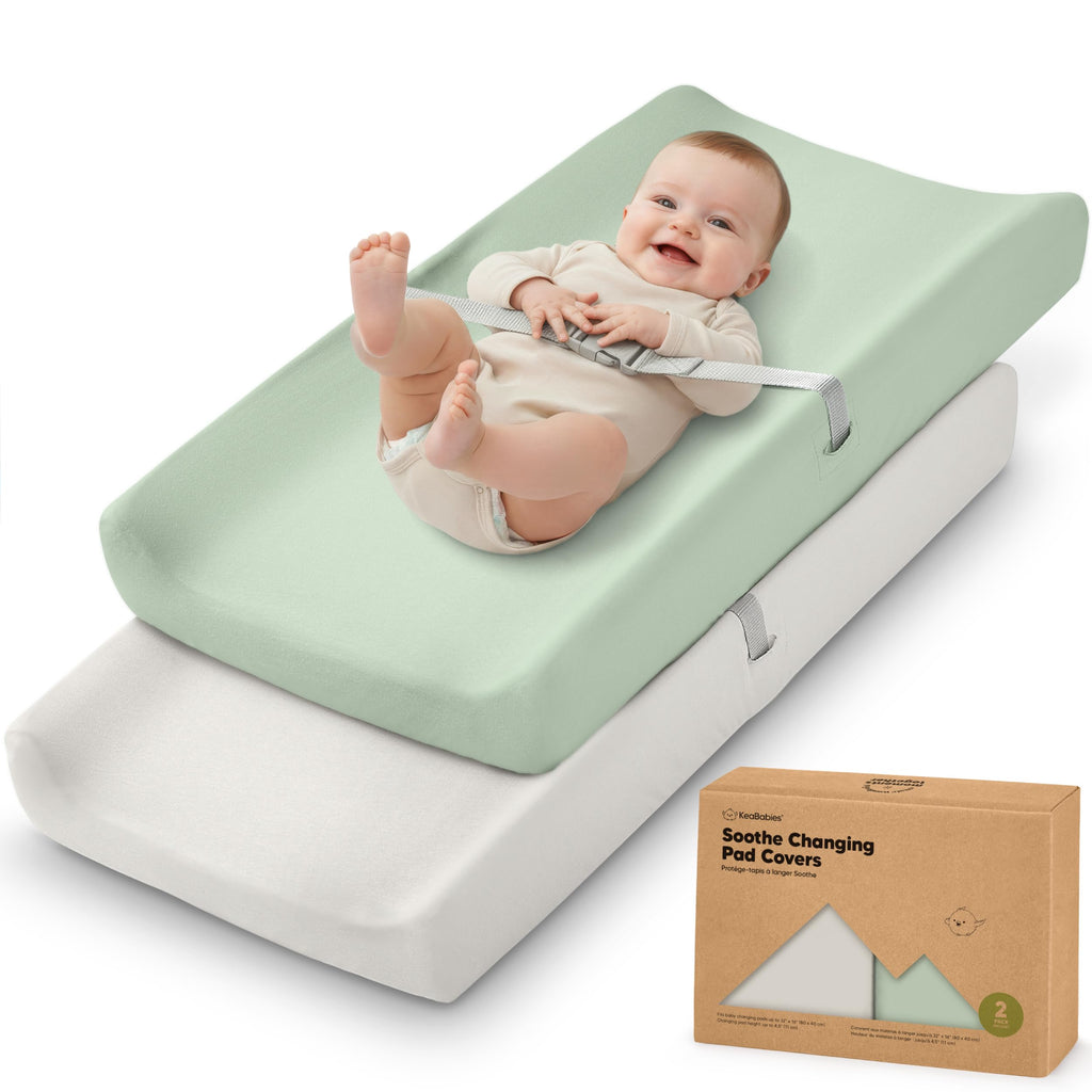 2-Pack Organic Cotton Changing Pad Covers for Babies