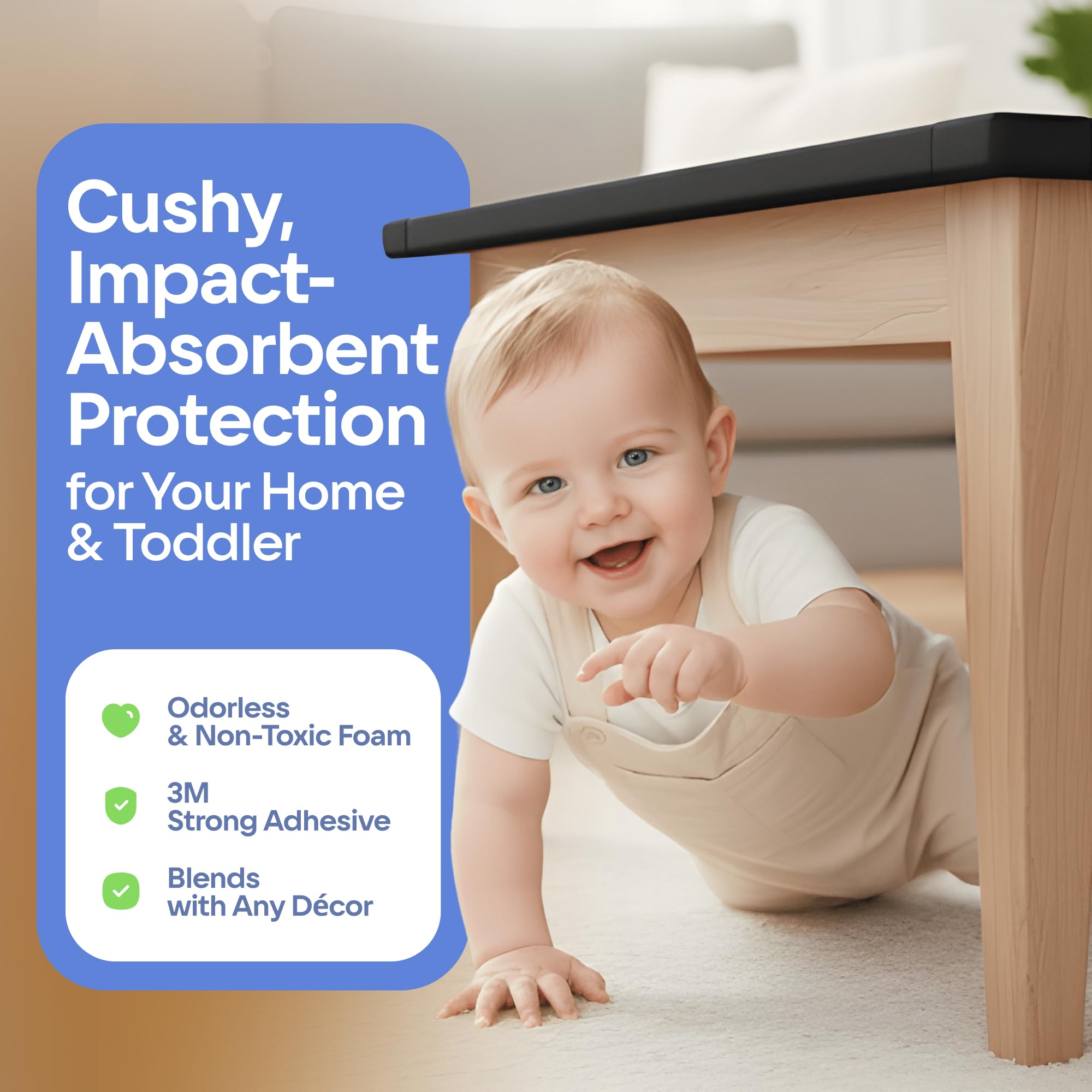 16.2 ft Babyproofing Foam Edge and Corner Guard Set