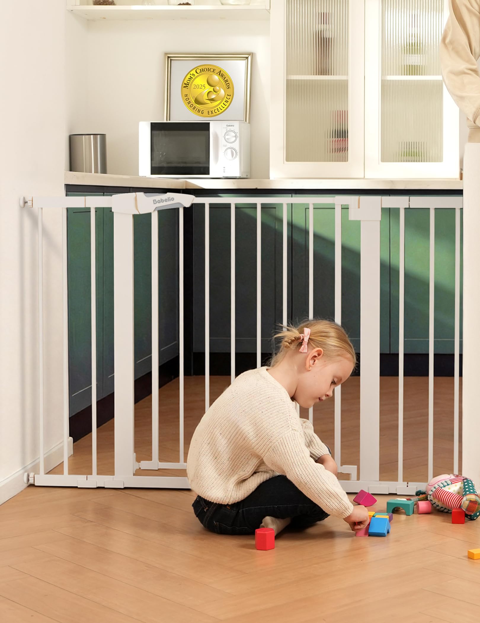 Babelio Auto-Close Baby Gate for Doorways and Stairs