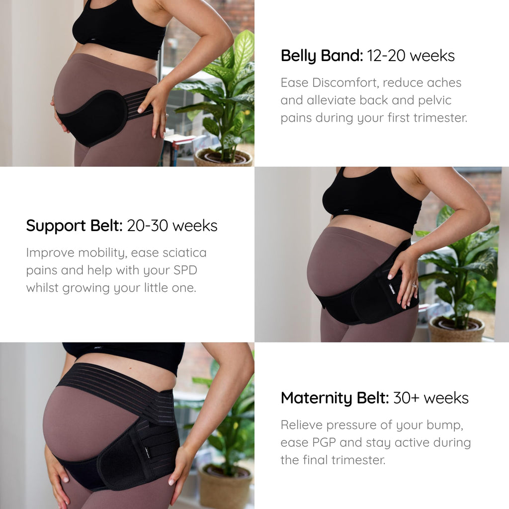 BABYGO® Pregnancy Support Belt – Maternity Belly Band for Back, Pelvic & Hip Pain Relief | Adjustable Bump Support