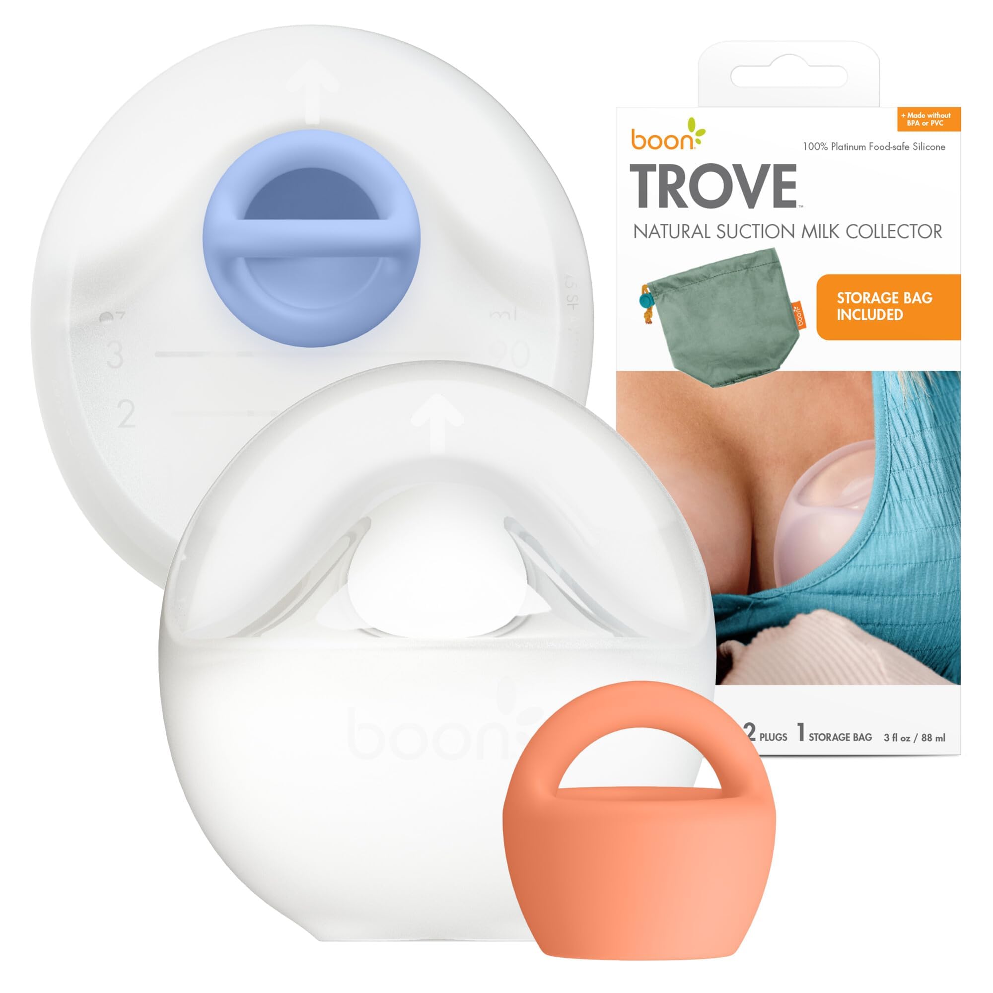 Boon Trove 2-Pack Silicone Breast Milk Collector Pumps
