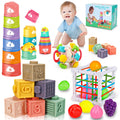 Qirptey Montessori Stacking Cups and Shape Sorter Toy