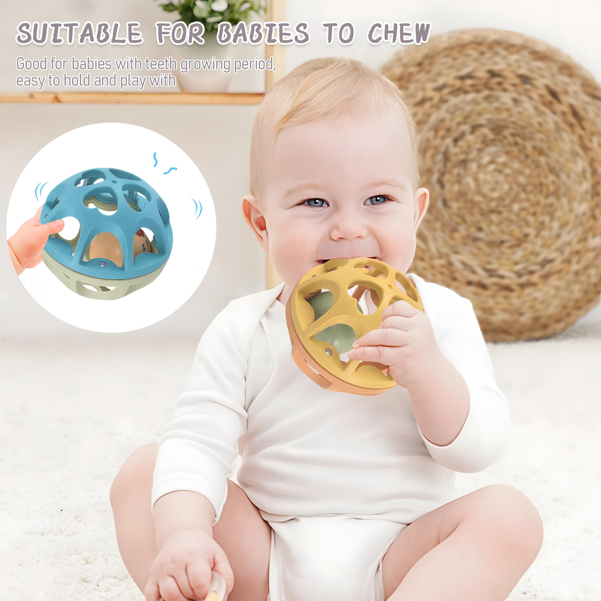 ROHSCE Textured Sensory Balls for Babies 3–12 Months