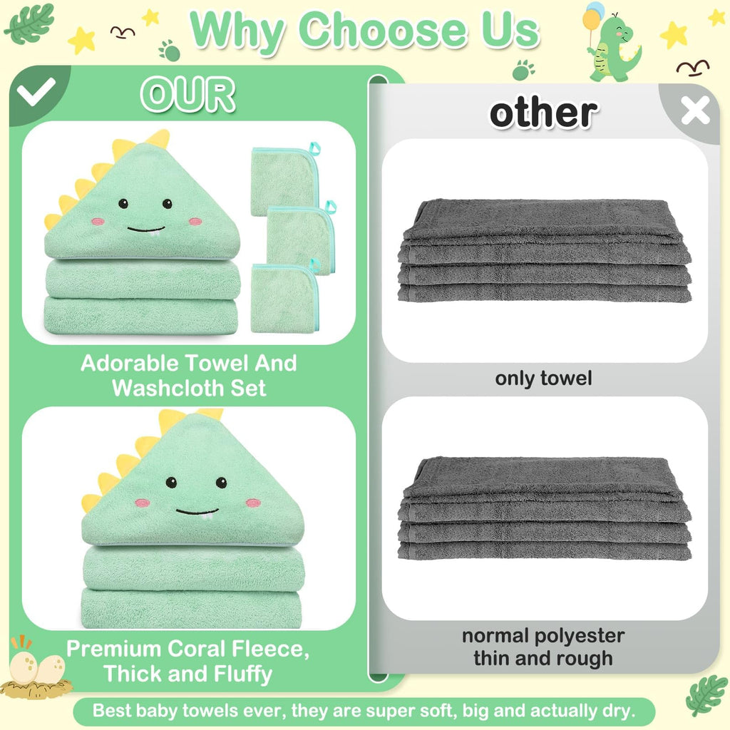 Sublaga Soft Absorbent Hooded Baby Bath Towel