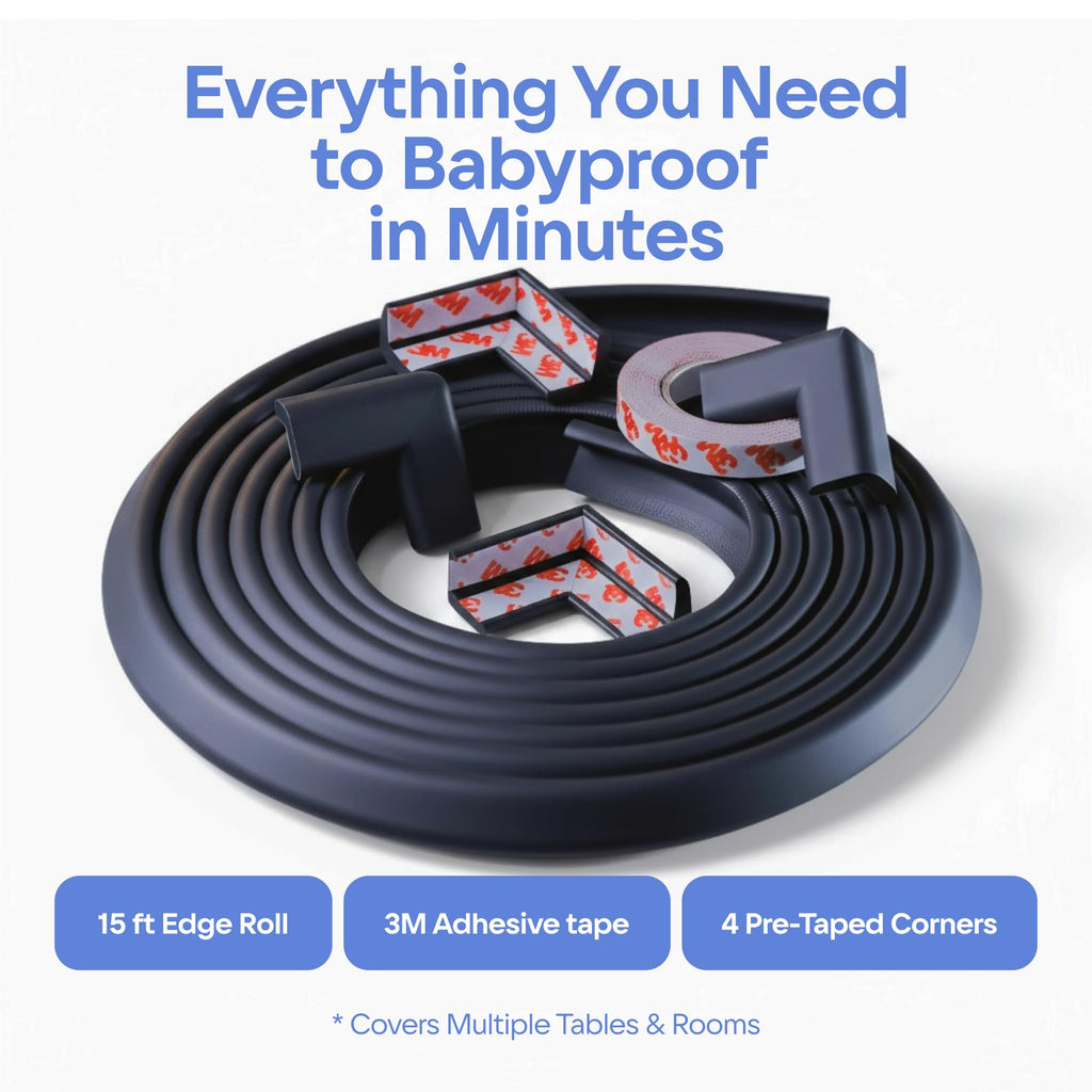 16.2 ft Babyproofing Foam Edge and Corner Guard Set