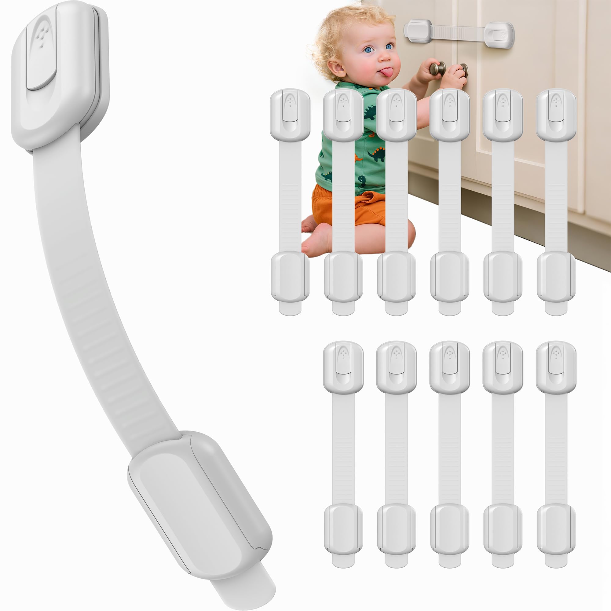 Infinno No-Drill Babyproof Cabinet and Drawer Locks