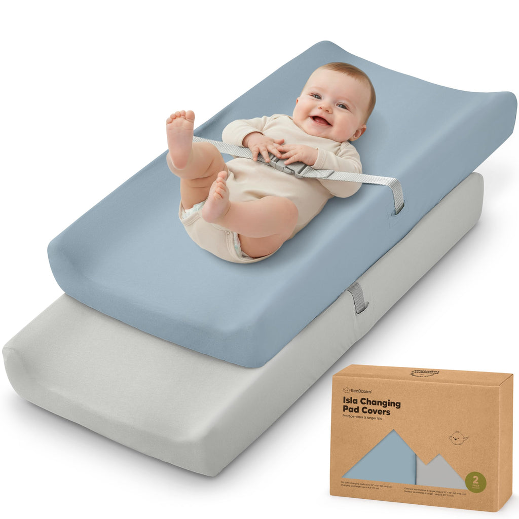 2-Pack Organic Cotton Changing Pad Covers for Babies