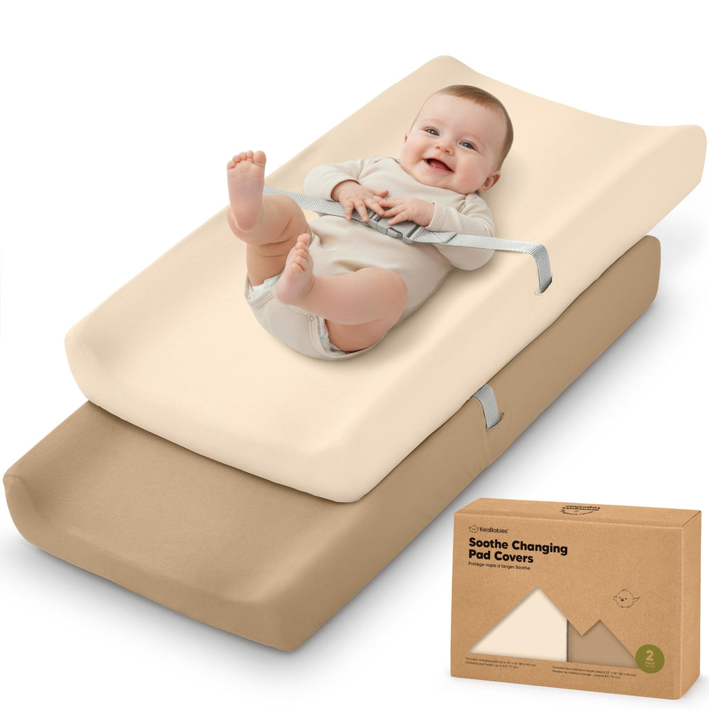 2-Pack Organic Cotton Changing Pad Covers for Babies