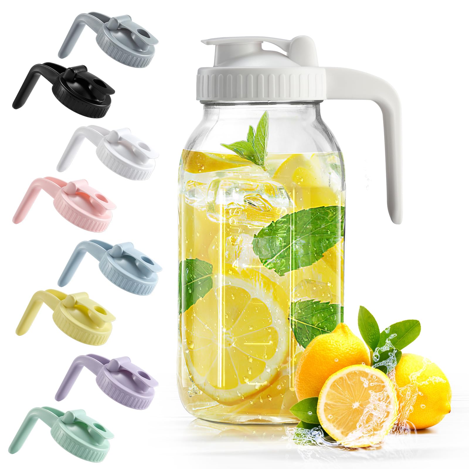 32 oz Glass Breast Milk Pitcher with Leakproof Lid