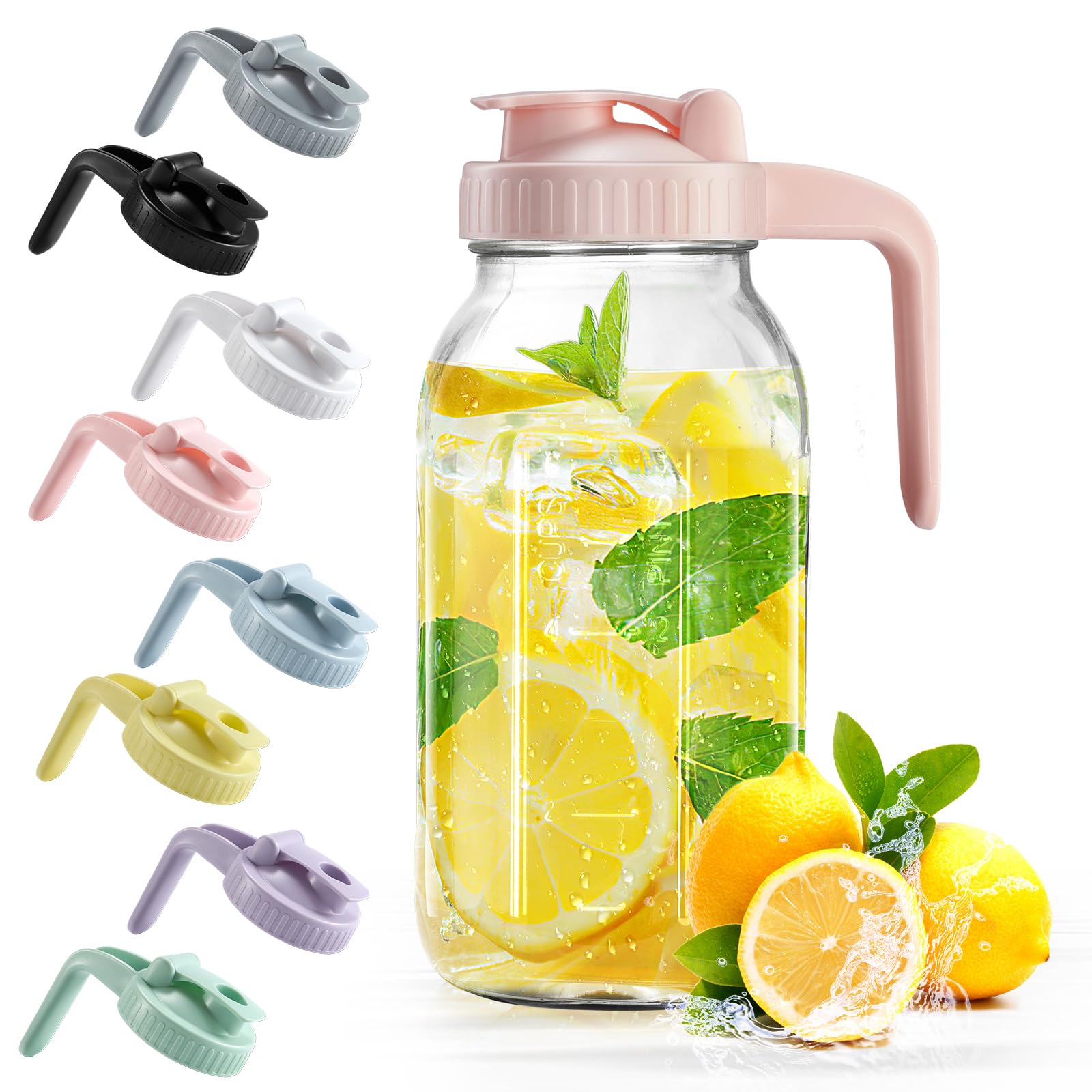 32 oz Glass Breast Milk Pitcher with Leakproof Lid