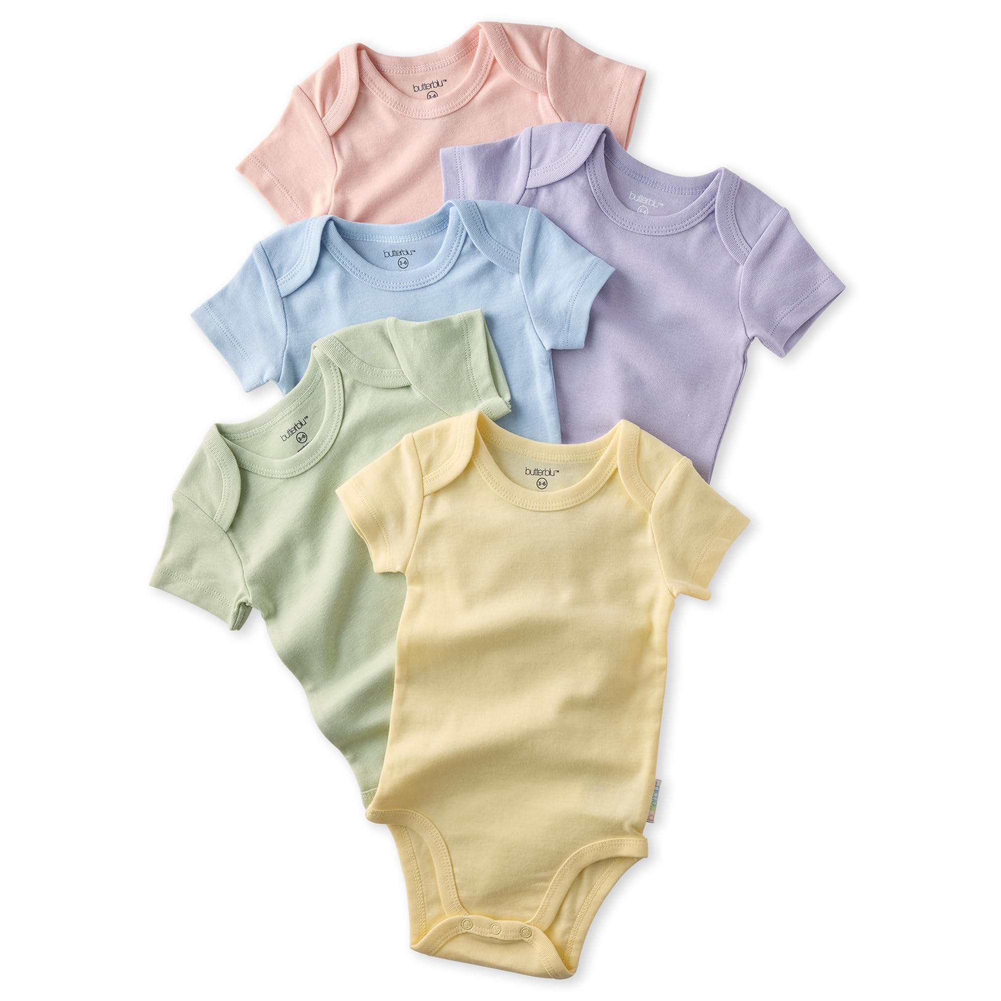 Butterblu Avery 5/10-Pack Organic Cotton Baby Bodysuits