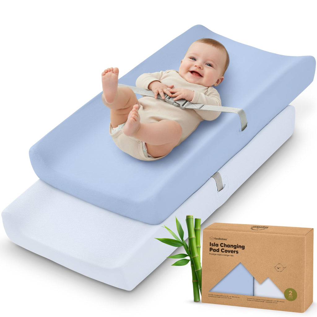 2-Pack Organic Cotton Changing Pad Covers for Babies
