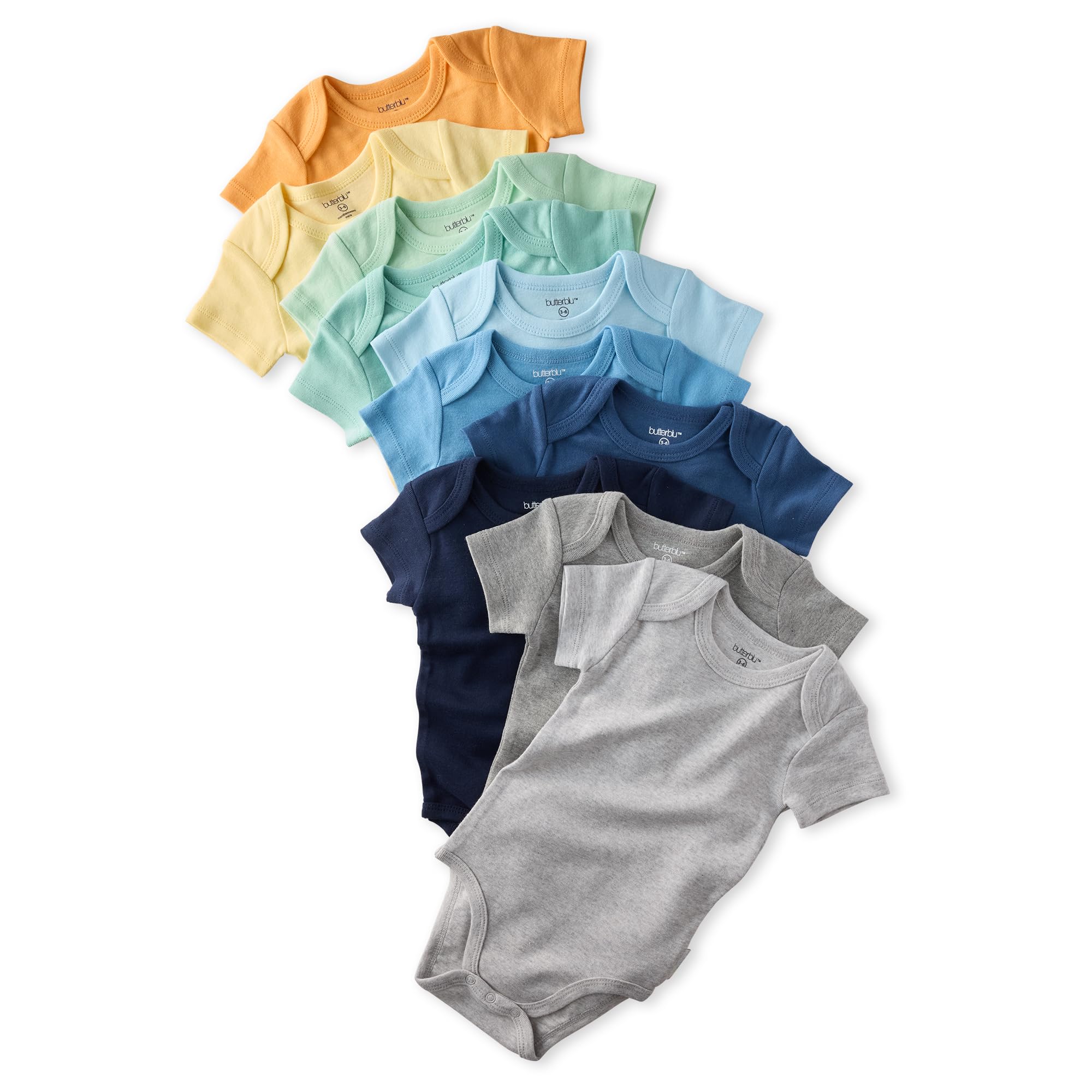 Butterblu Avery 5/10-Pack Organic Cotton Baby Bodysuits