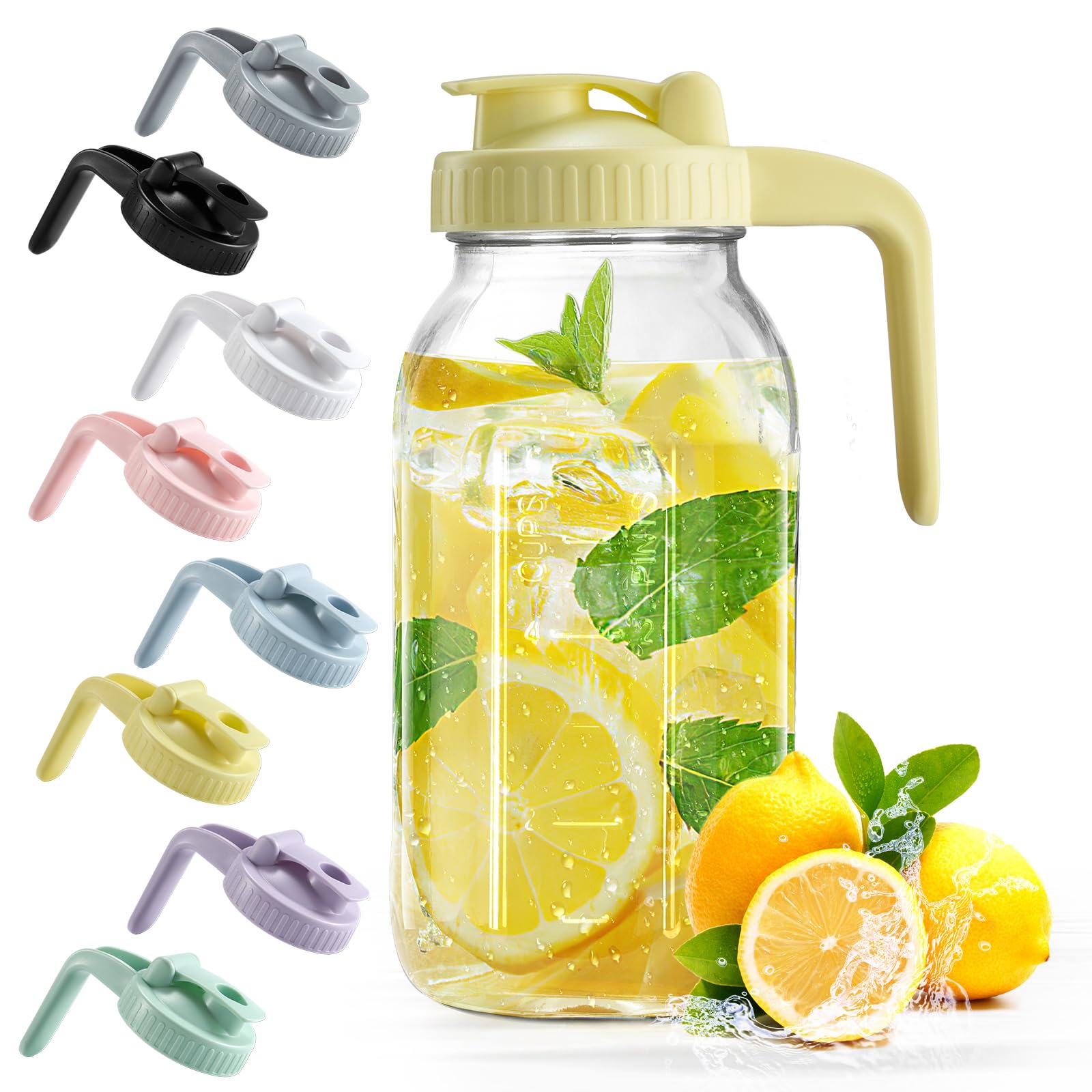 32 oz Glass Breast Milk Pitcher with Leakproof Lid