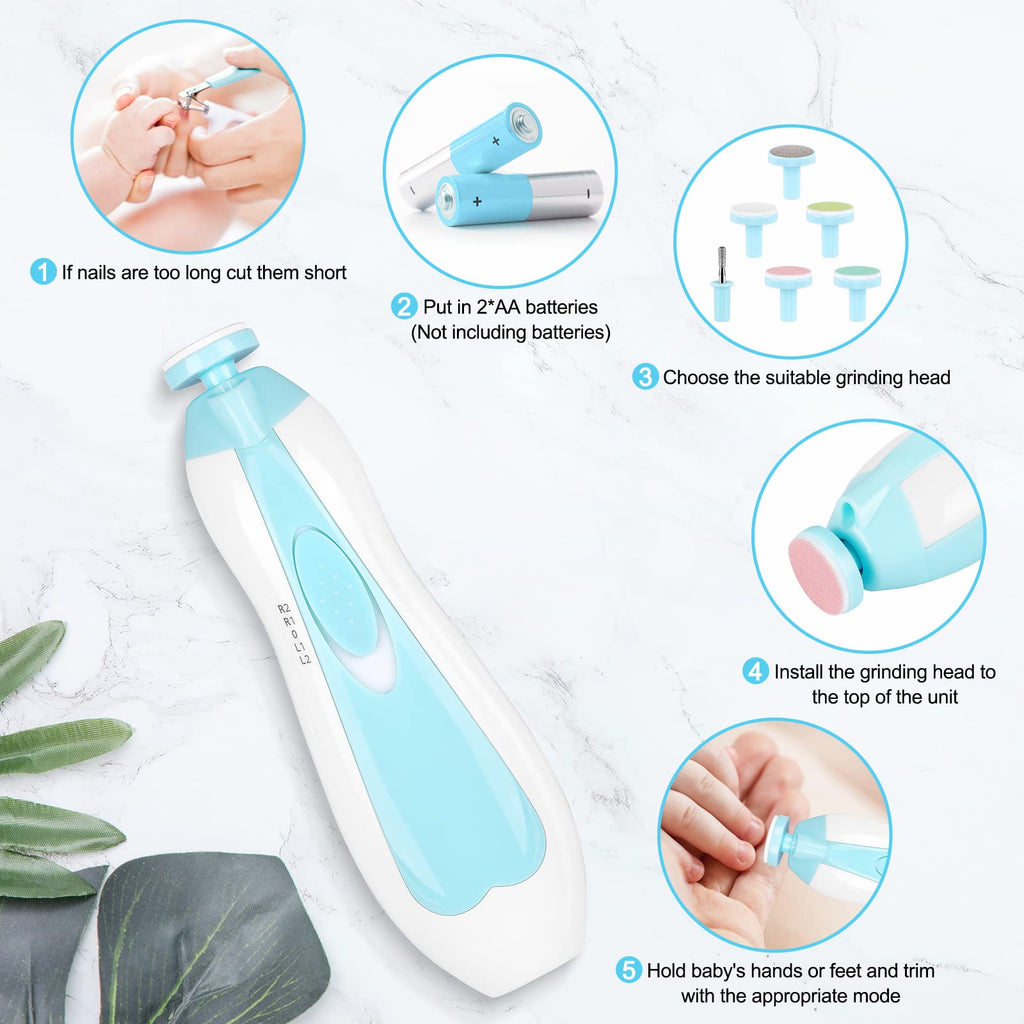 Qunlions Life Electric Baby Nail Trimmer and File