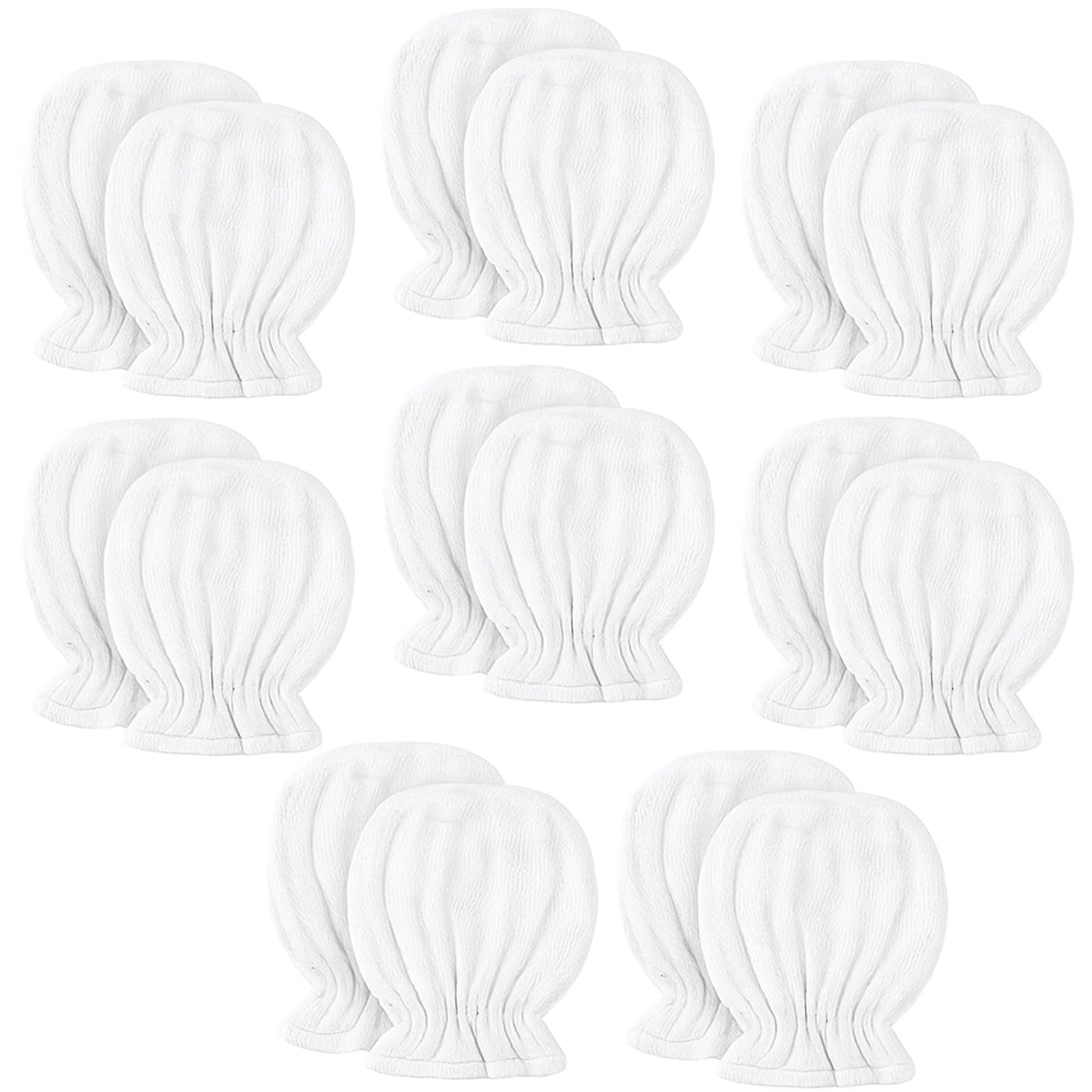 Jeere Newborn Muslin No-Scratch Mittens for 0–6 Months