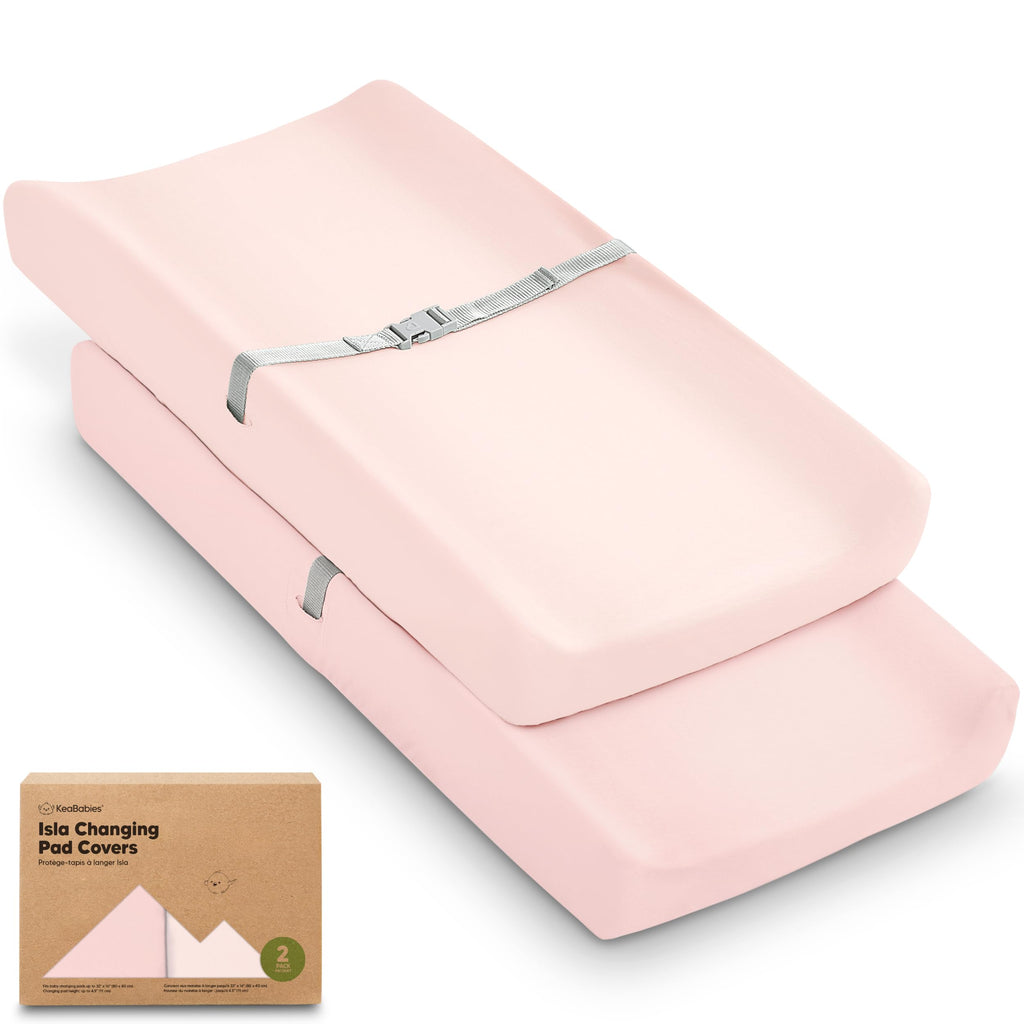 2-Pack Organic Cotton Changing Pad Covers for Babies