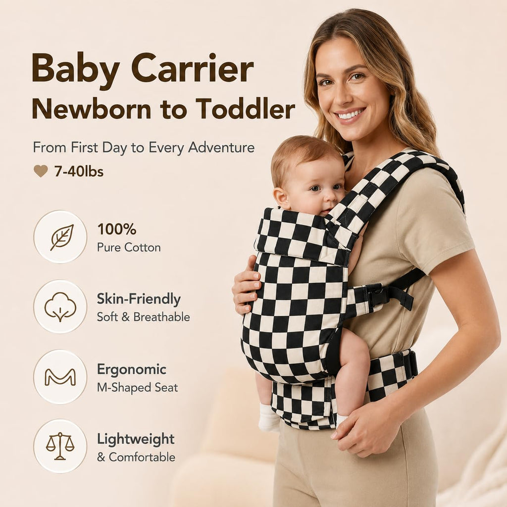 Ergonomic 3-Position Baby Carrier for Newborns to Toddlers