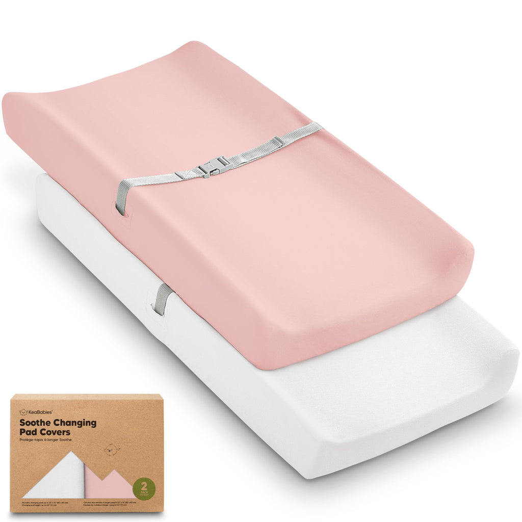 2-Pack Organic Cotton Changing Pad Covers for Babies