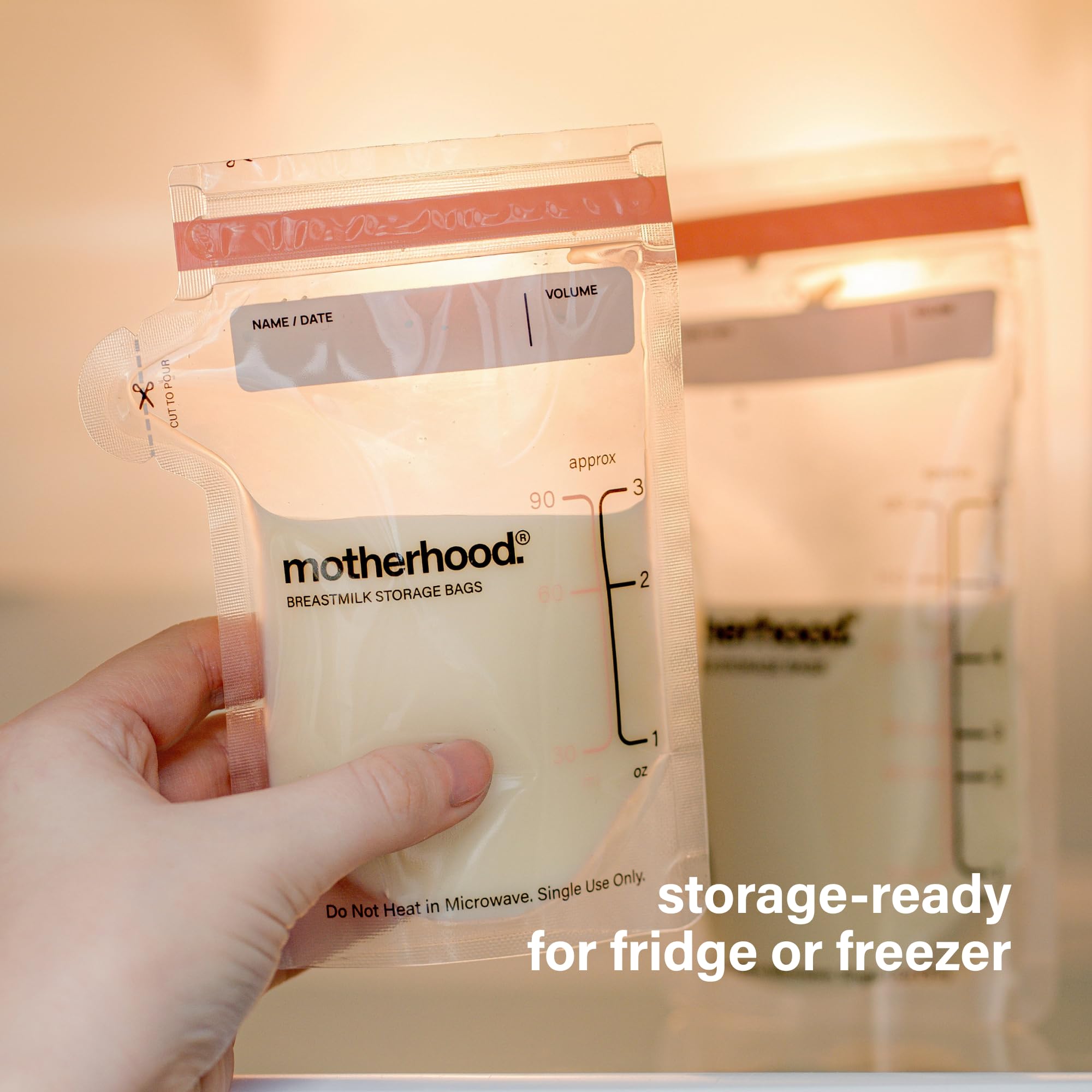 Motherhood Maternity Breastmilk Storage Bags Variety Pack – 3 oz & 6 oz Breast Milk Freezer Bags, Leak Proof, Pre-Sterilized & BPA Free