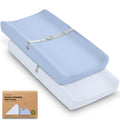 2-Pack Organic Cotton Changing Pad Covers for Babies