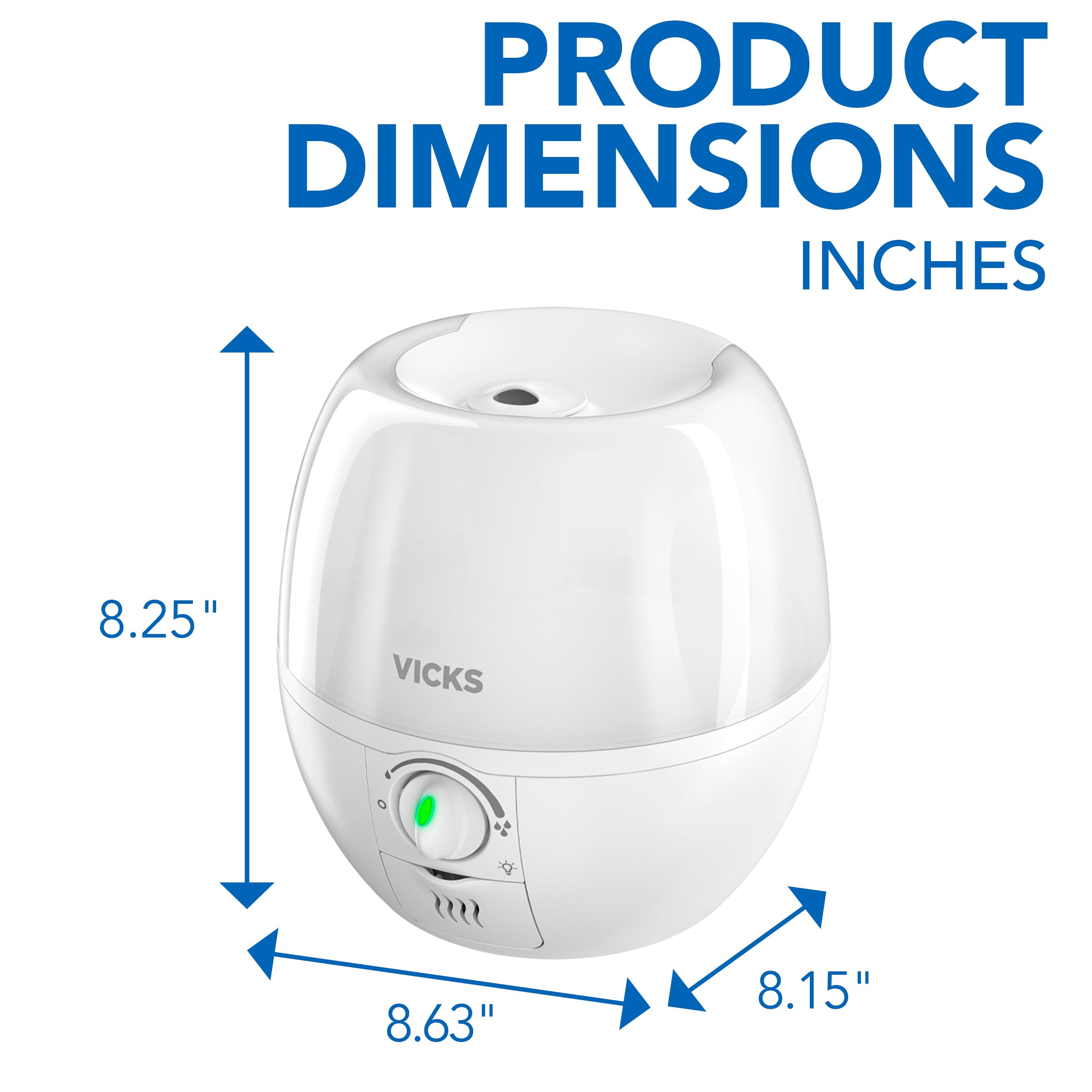 Vicks 3-in-1 SleepyTime Cool Mist Nursery Humidifier for Baby