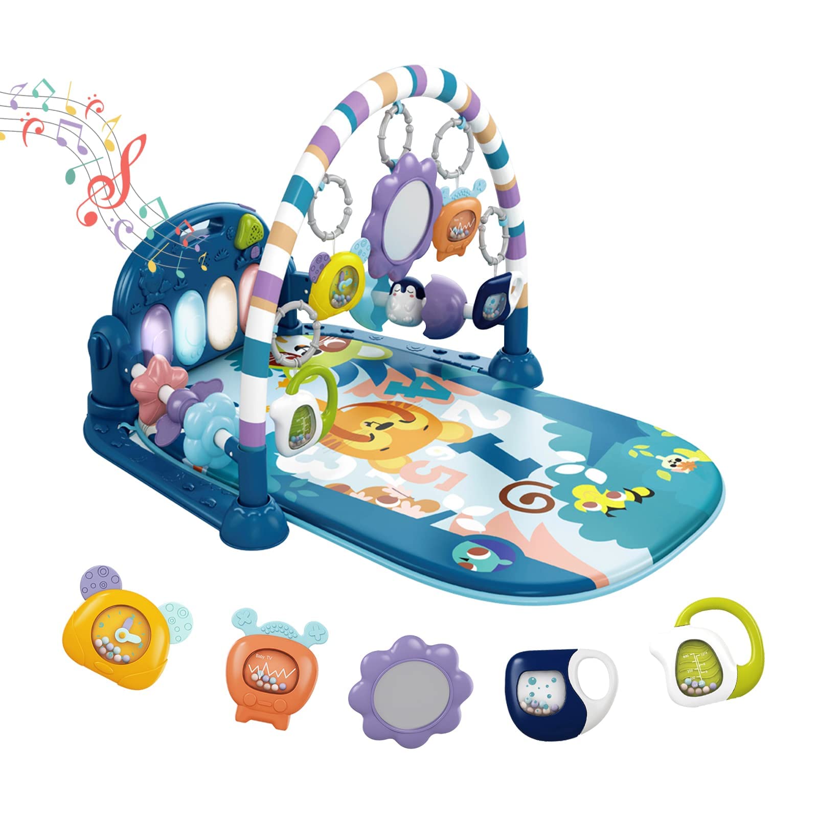 Dearlomum Piano Baby Play Gym and Tummy Time Mat