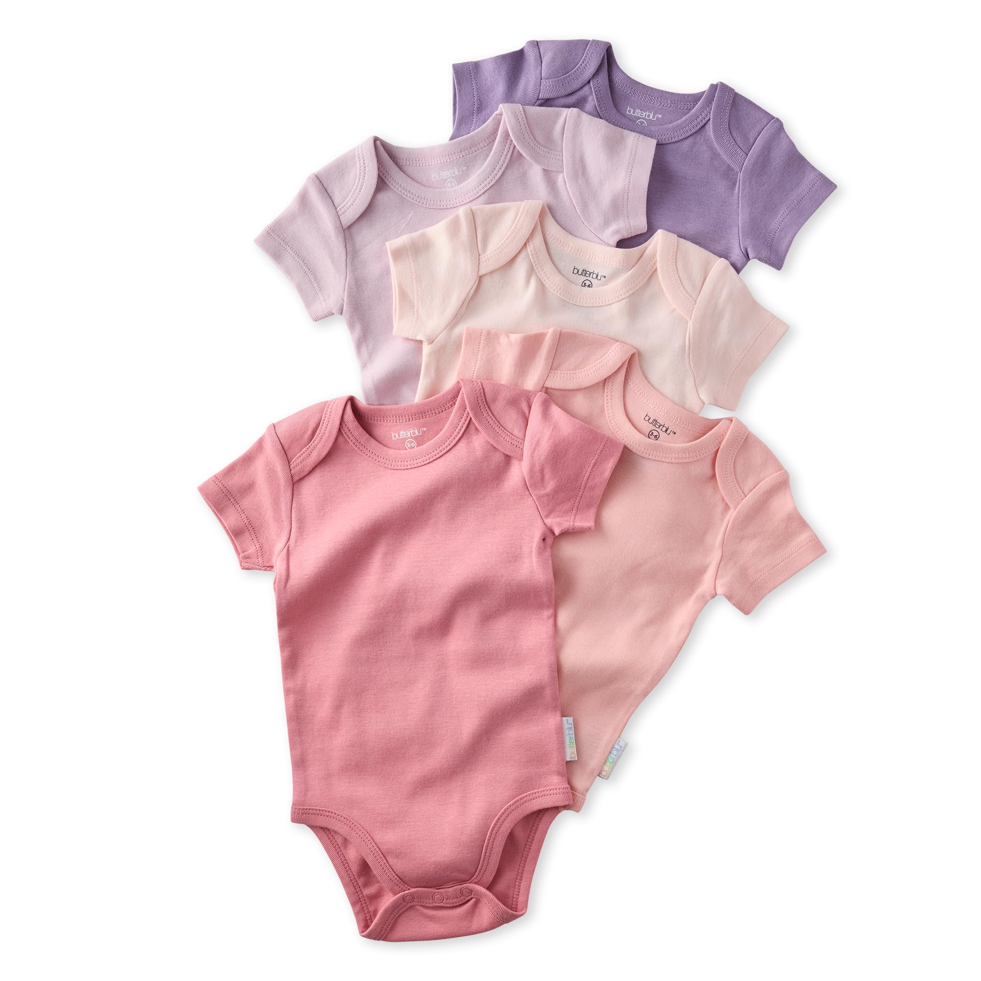 Butterblu Avery 5/10-Pack Organic Cotton Baby Bodysuits